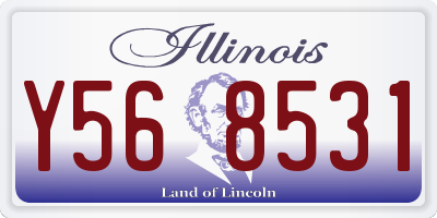 IL license plate Y568531