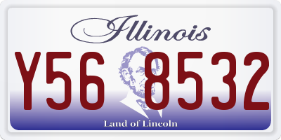 IL license plate Y568532