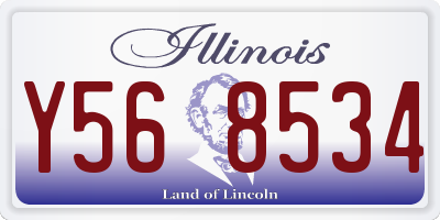 IL license plate Y568534