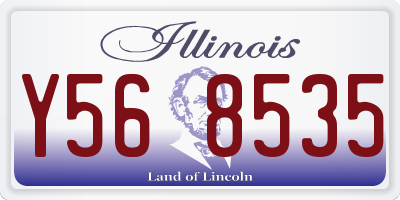 IL license plate Y568535
