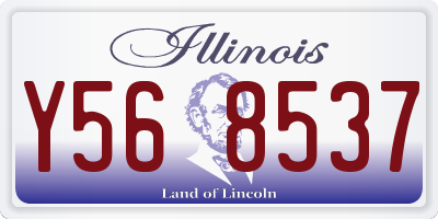 IL license plate Y568537