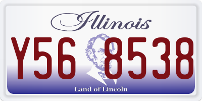 IL license plate Y568538