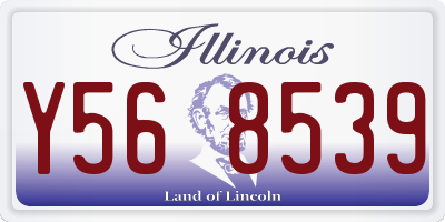 IL license plate Y568539