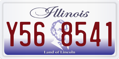 IL license plate Y568541