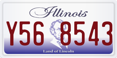 IL license plate Y568543