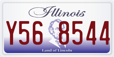 IL license plate Y568544
