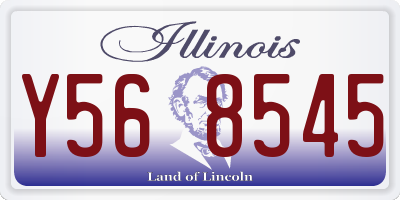 IL license plate Y568545