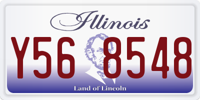 IL license plate Y568548