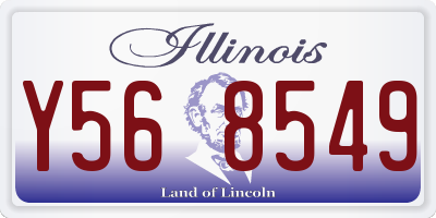 IL license plate Y568549