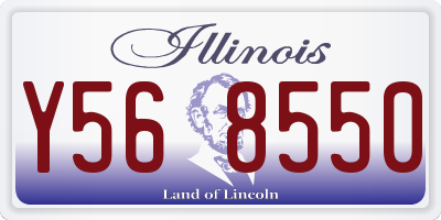IL license plate Y568550