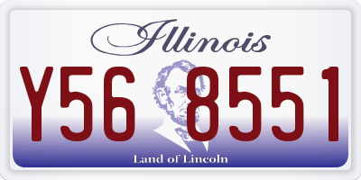 IL license plate Y568551