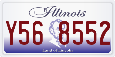 IL license plate Y568552