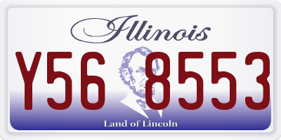 IL license plate Y568553