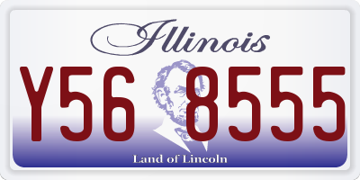 IL license plate Y568555