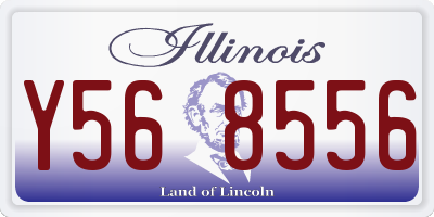 IL license plate Y568556