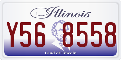 IL license plate Y568558