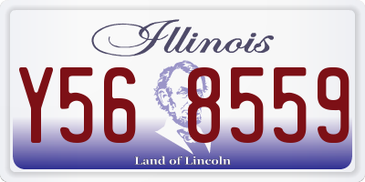 IL license plate Y568559