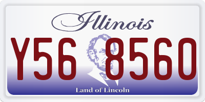 IL license plate Y568560