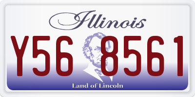 IL license plate Y568561