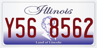 IL license plate Y568562