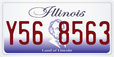 IL license plate Y568563