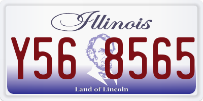 IL license plate Y568565