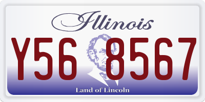 IL license plate Y568567