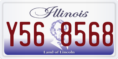 IL license plate Y568568