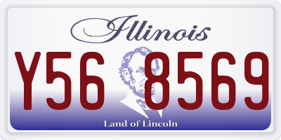 IL license plate Y568569