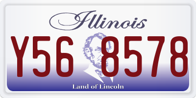 IL license plate Y568578