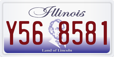 IL license plate Y568581