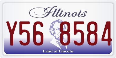 IL license plate Y568584