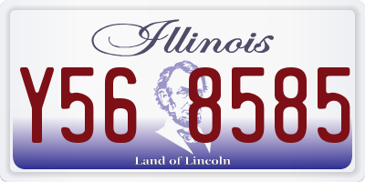 IL license plate Y568585
