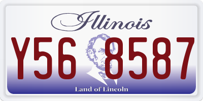 IL license plate Y568587