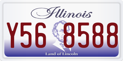 IL license plate Y568588
