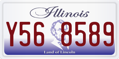 IL license plate Y568589