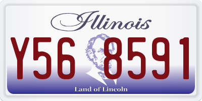 IL license plate Y568591
