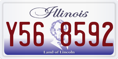 IL license plate Y568592