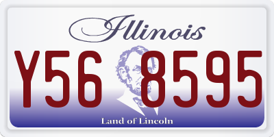 IL license plate Y568595