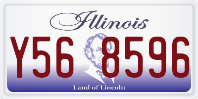 IL license plate Y568596