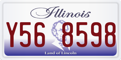 IL license plate Y568598