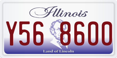 IL license plate Y568600