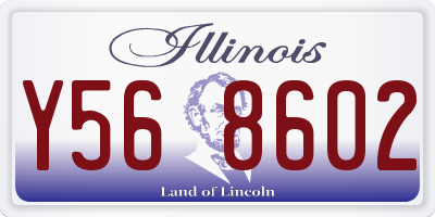 IL license plate Y568602