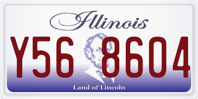 IL license plate Y568604