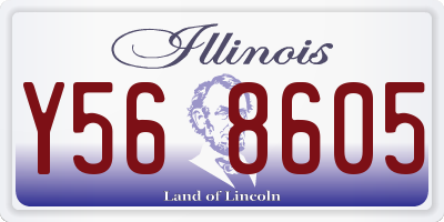 IL license plate Y568605