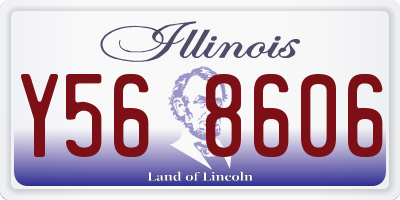 IL license plate Y568606
