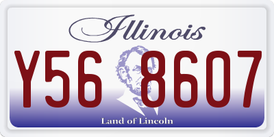IL license plate Y568607