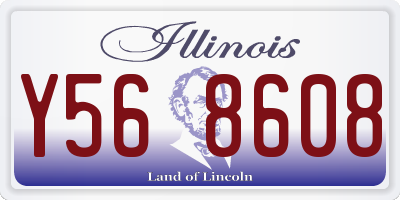 IL license plate Y568608