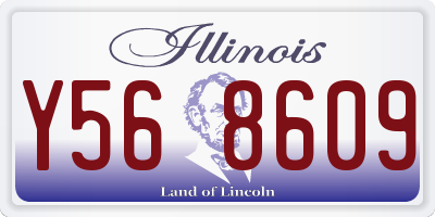 IL license plate Y568609