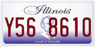 IL license plate Y568610